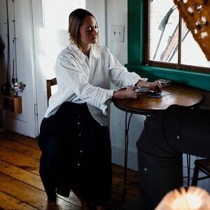 Rudy Jude indigo pillowcase shirt XS NWT